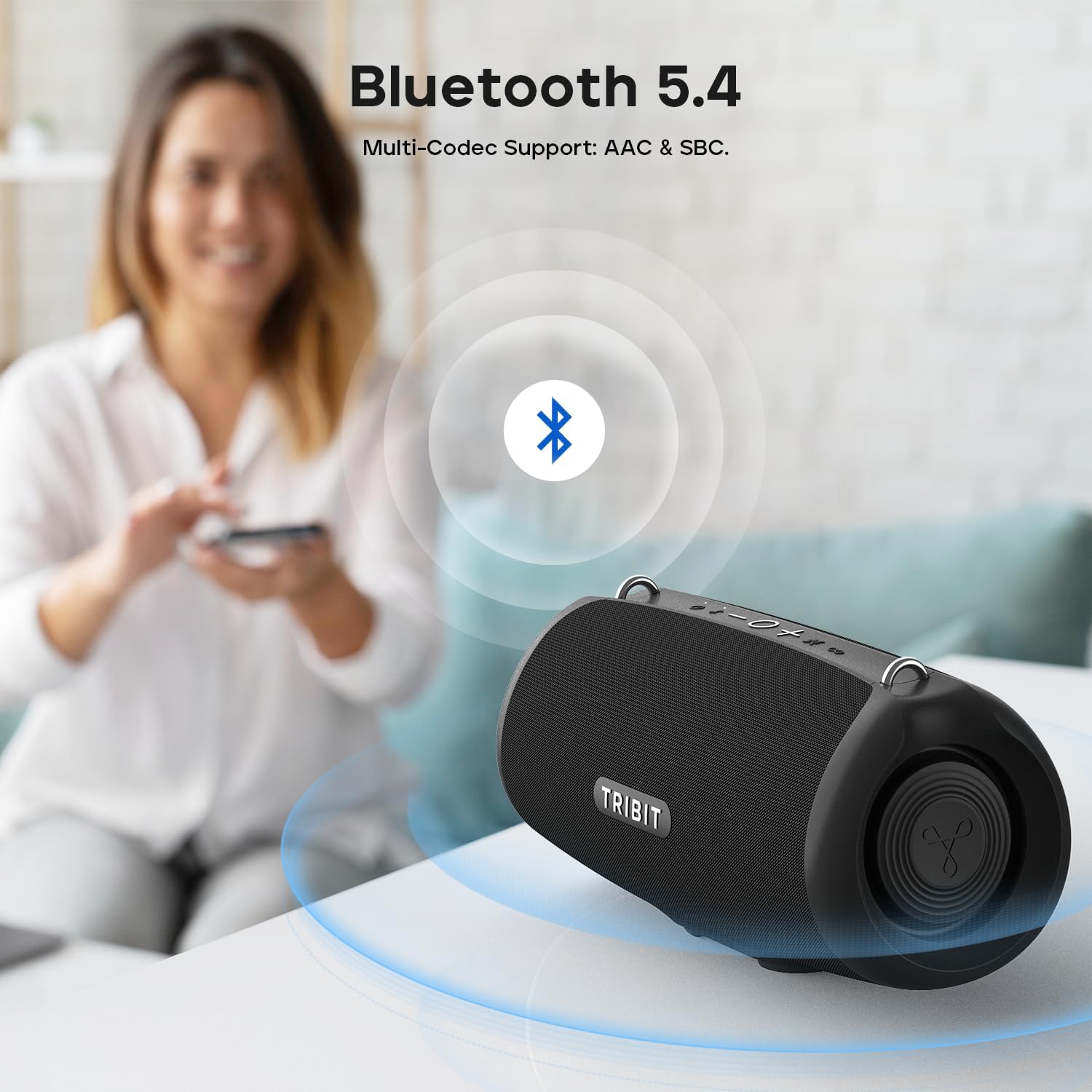 TRIBIT StormBox Lava Portable Bluetooth Speaker - Gray