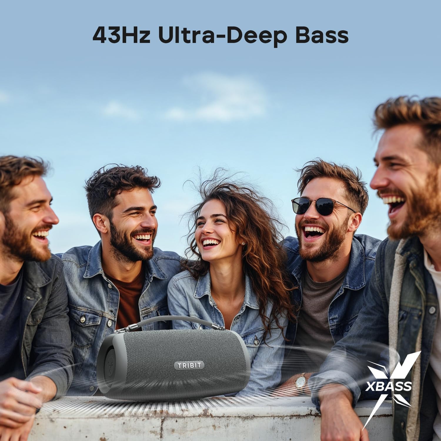 TRIBIT StormBox Lava Portable Bluetooth Speaker - Gray