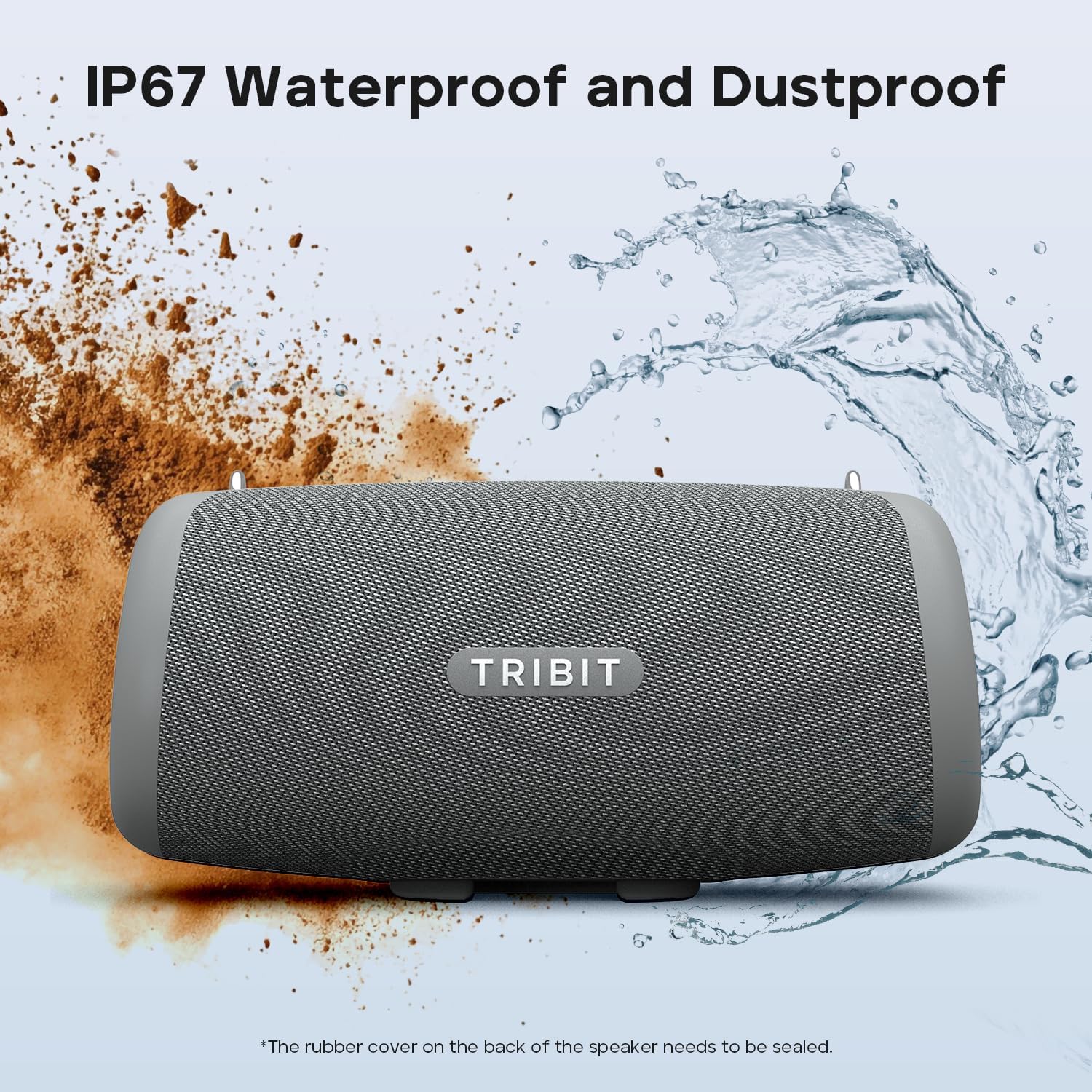 TRIBIT StormBox Lava Portable Bluetooth Speaker - Gray