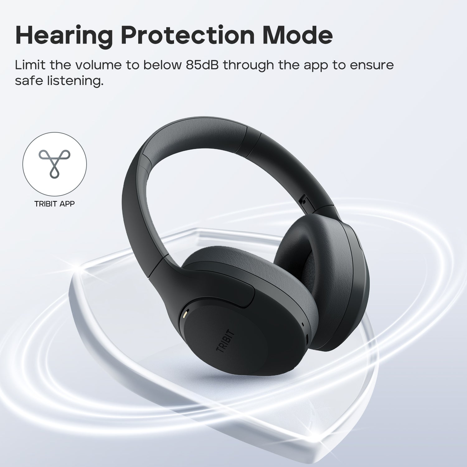 TRIBIT QuietPlus 81 Over-Ear Headphones