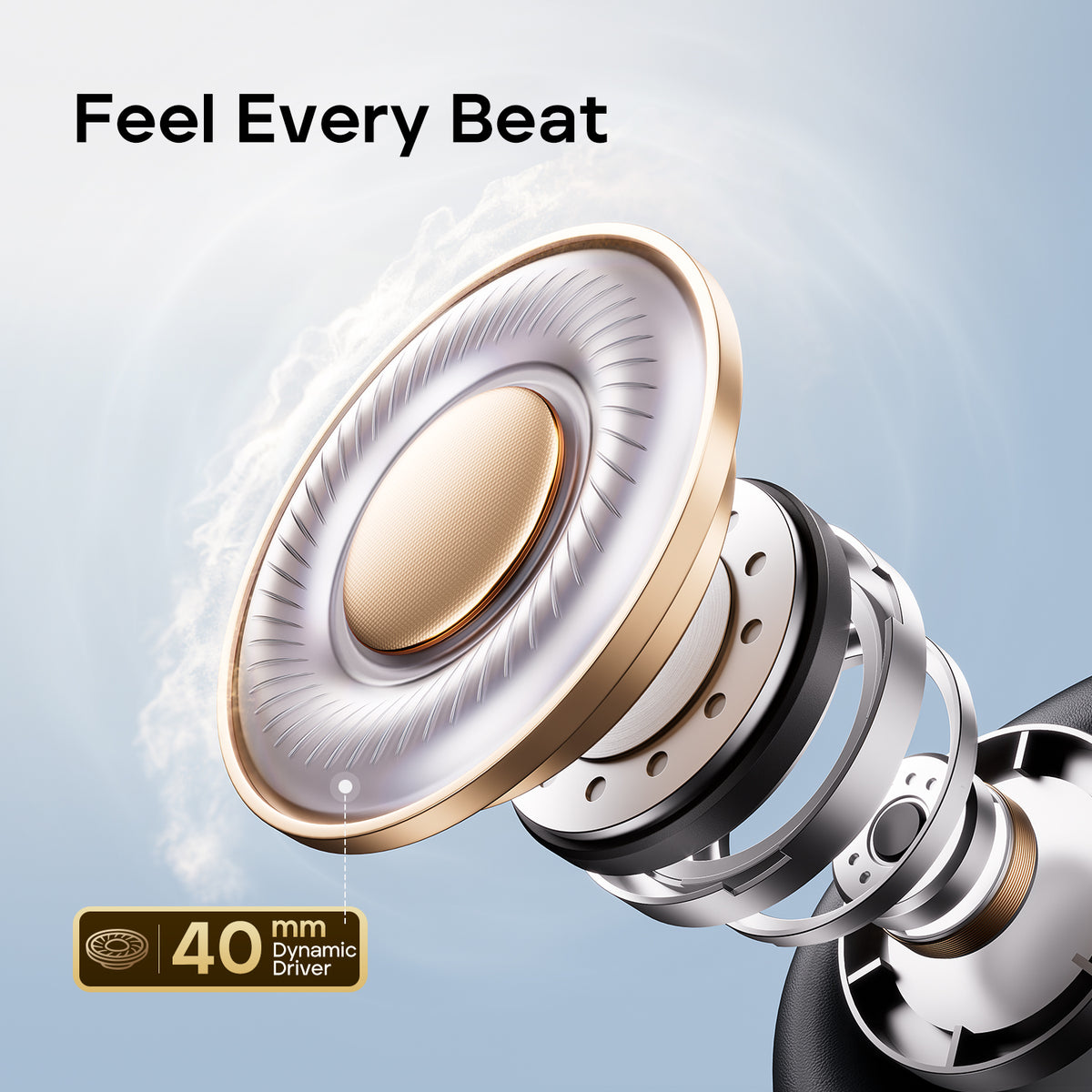 TRIBIT QuietPlus 81 Wireless Over-Ear Headphones