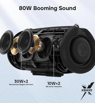 TRIBIT StormBox Lava Portable Bluetooth Speaker