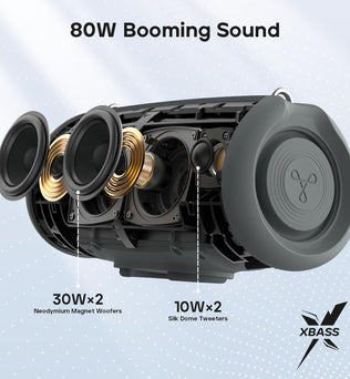 TRIBIT StormBox Lava Portable Bluetooth Speaker