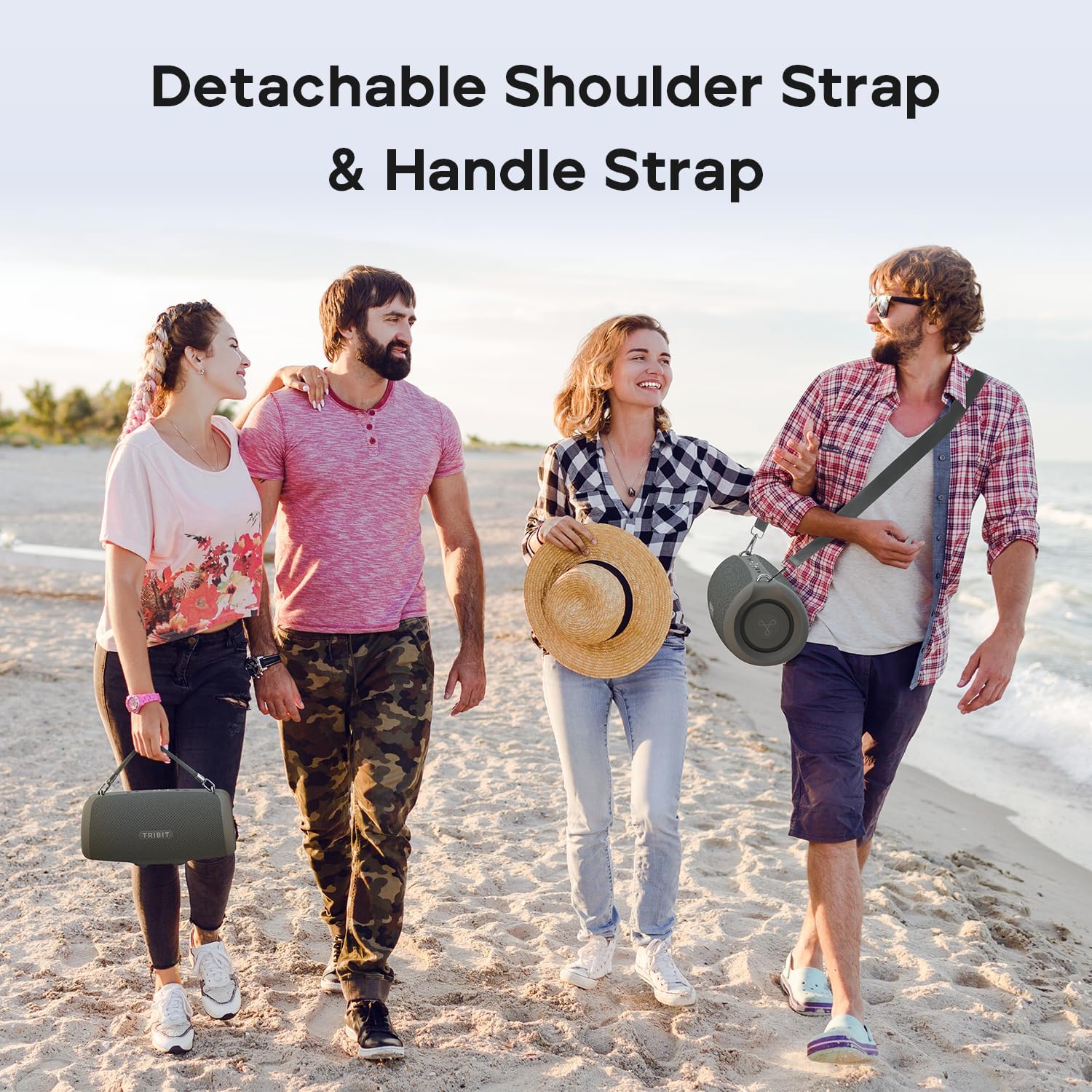 TRIBIT StormBox Lava Portable Bluetooth Speaker - Gray