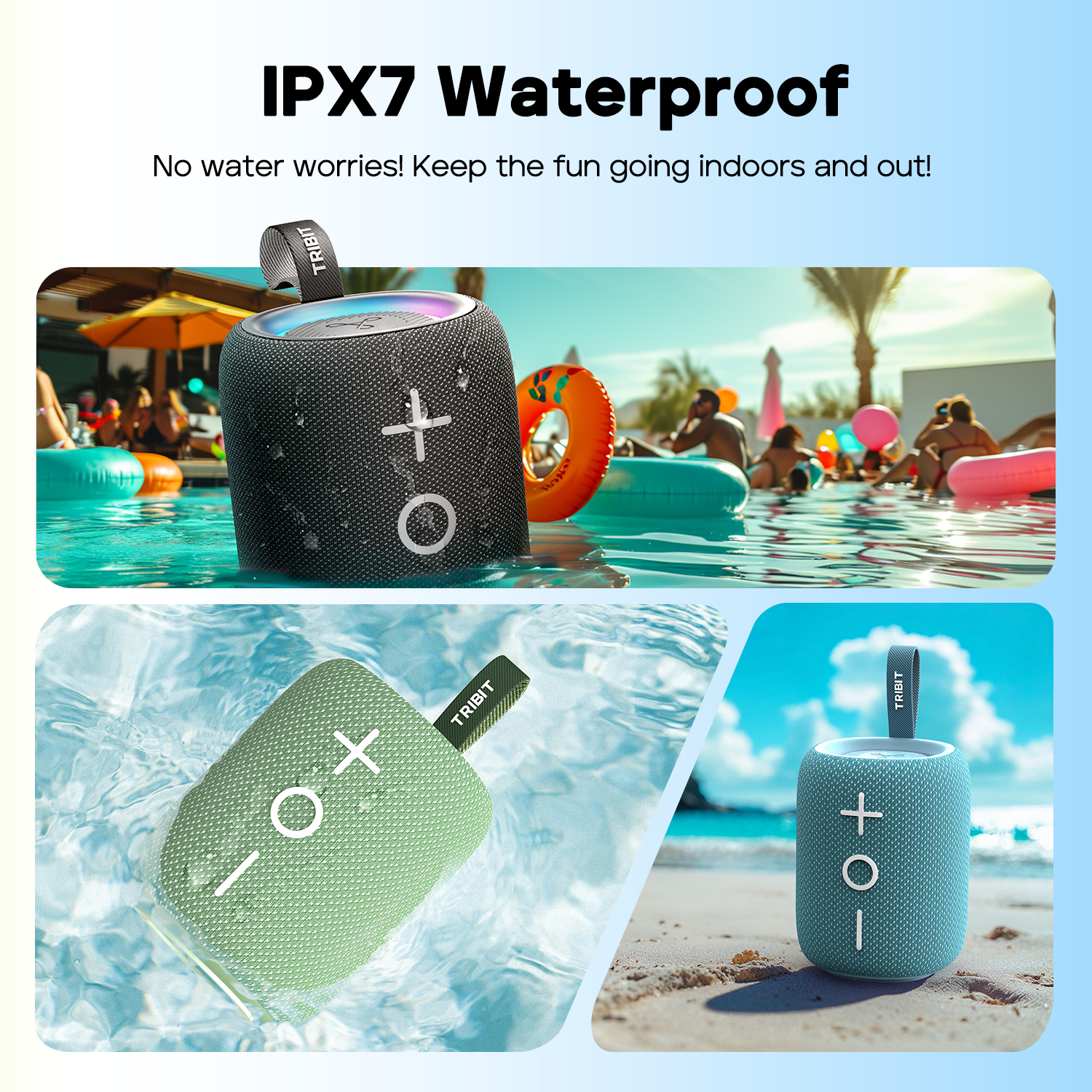 TRIBIT StormBox Mini+ Portable Bluetooth Speaker